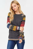 Stripe Sleeve Raglan