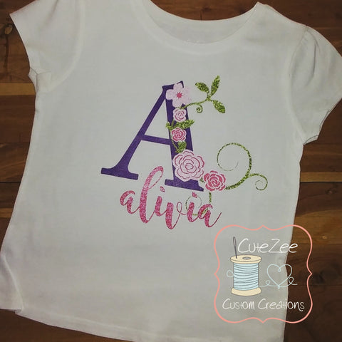 Floral Alphabet Spring