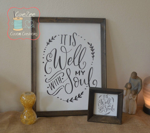 It is Well...With my Soul, Home Decor, Religious Saying, Decor, Art
