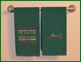 READY TO SHIP - Christmas Dish Towels