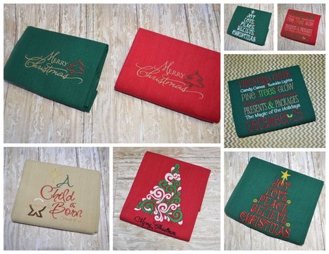 READY TO SHIP - Christmas Dish Towels
