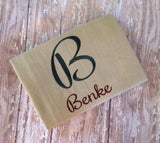 Monogrammed Dish Towel x 2