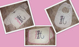 Monogram- Onesie & Burpcloth Set