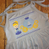 Cinder Smocked Embroidery Dress