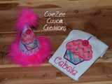 Cupcake Birthday Tutu/Onepiece/Shirt SET